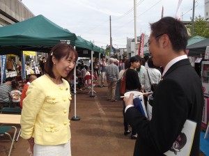 会場でバッタリ國定市長とお会いしました